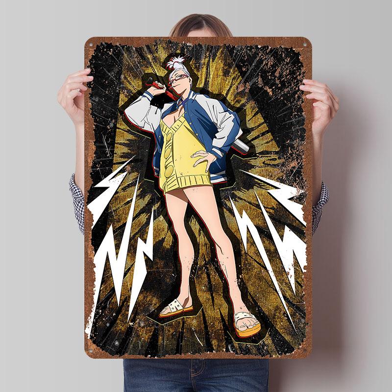 DAN DA DAN Tinplate Posters Custom Wall Art Vintage Metal Signs Retro Tin Plaque for Bedroom Decoration Gaming Home Decorations