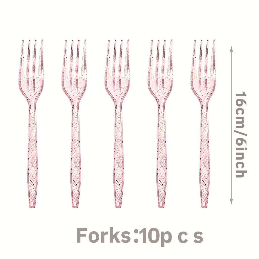 Unicorn Party Disposable Tableware Set: Plates, Cups, Napkins, Tablecloth, Cutlery - Spoons & Forks for Birthday Celebrations