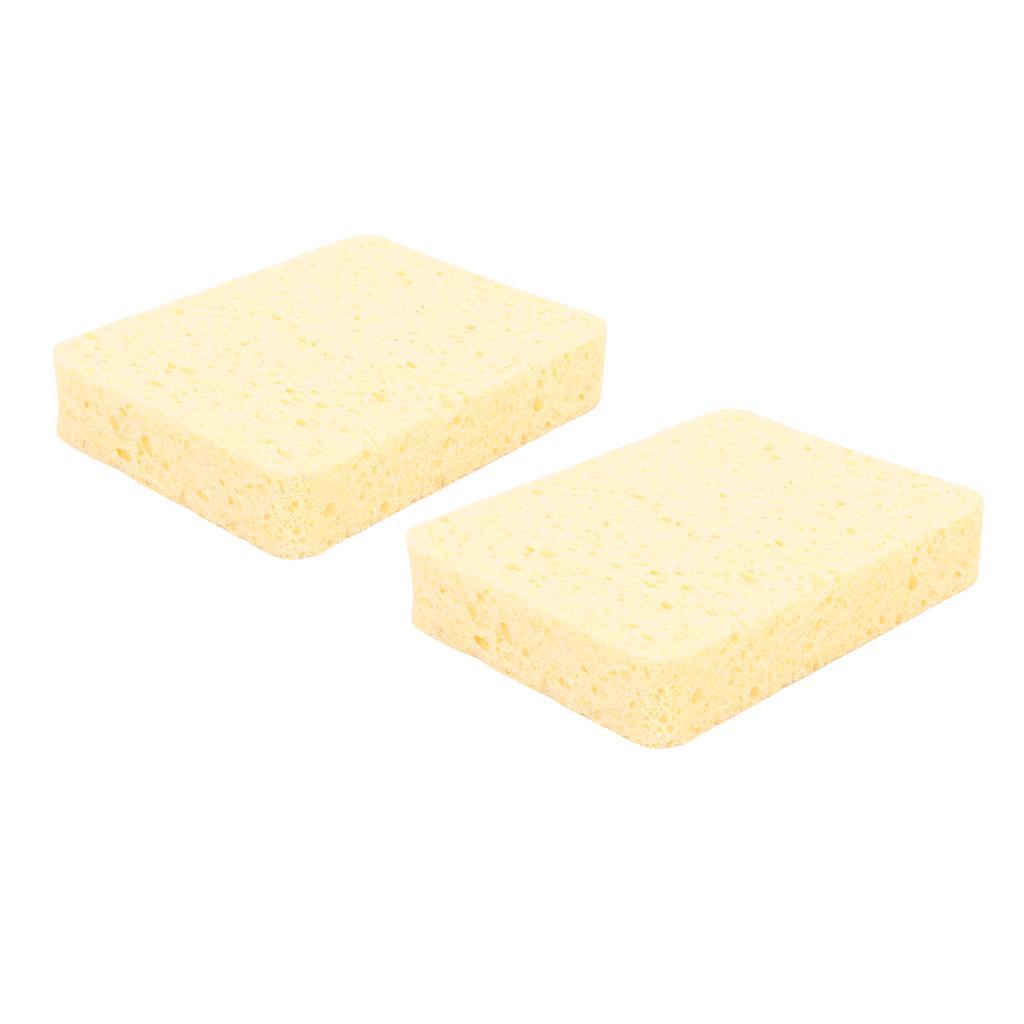 2Pcs Painting Sponge Rectangle Absorbent Sponge Set with Storage Box for Crafting Clning