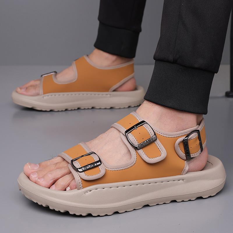 Fashion Summer Open Toe Sandals Beach Shoes for Men Lightweight New Designer Fashion Casual Non-slip Hand Large Size Sandals Male