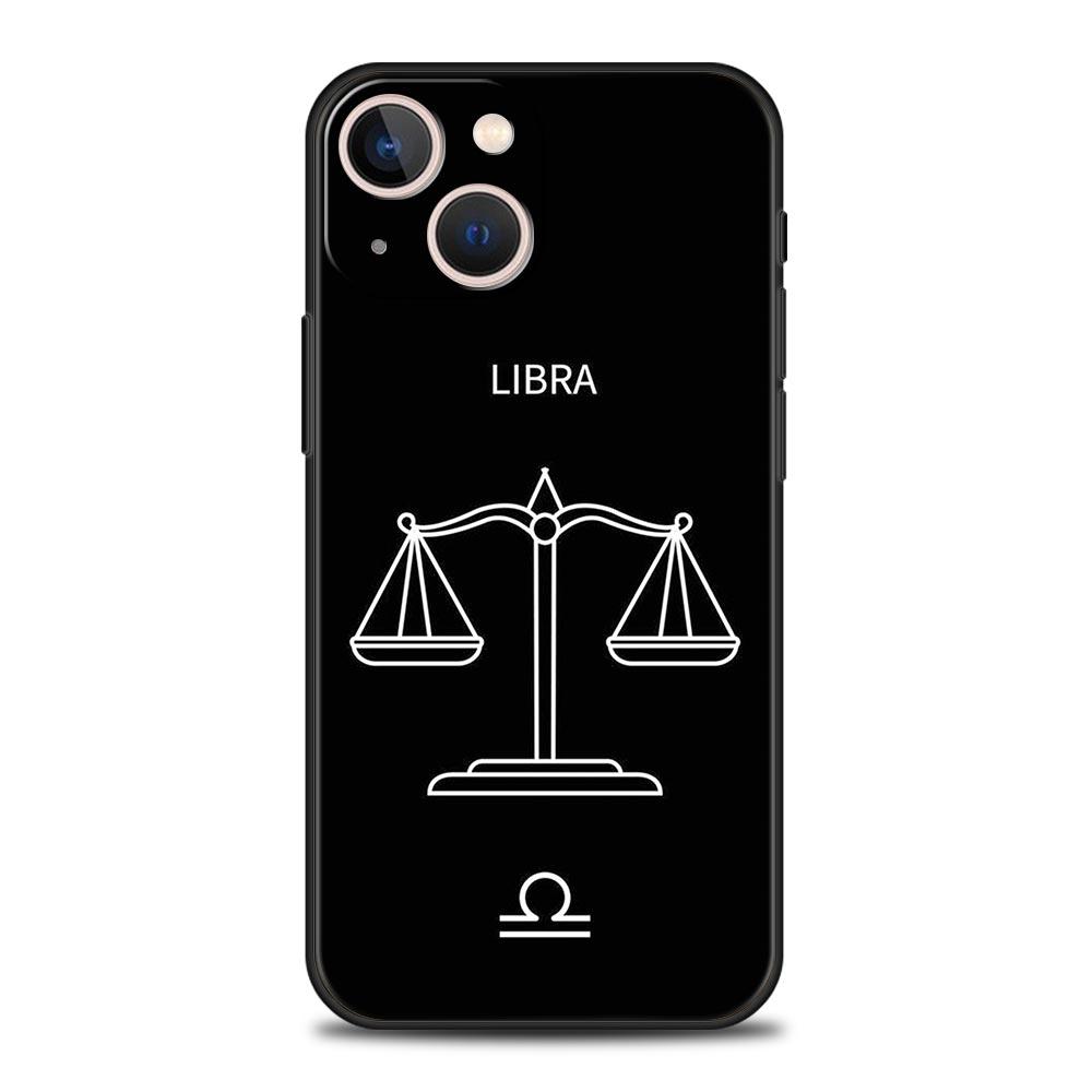 Twelve Constellations Luxury Phone Case For iPhone 16 13 15 14 12 11 Pro MAX XR X SE XS 7 8 Plus Soft TPU Shockproof Cover