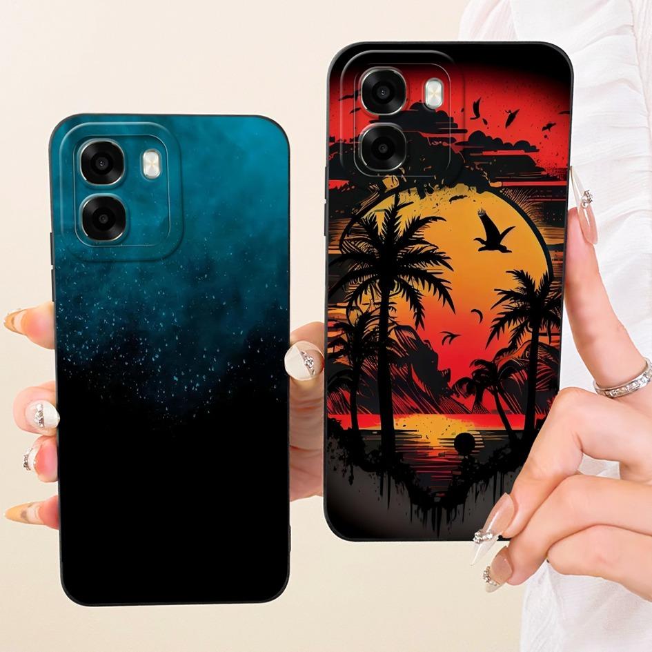 For OPPO A6t 2026 Case CPH2853 Cute Cartoon Rabbit Cat Shockproof Silicone Back Cover For OPPO A6x A6t Pro 4G A6c OPPOA6 5G Capa