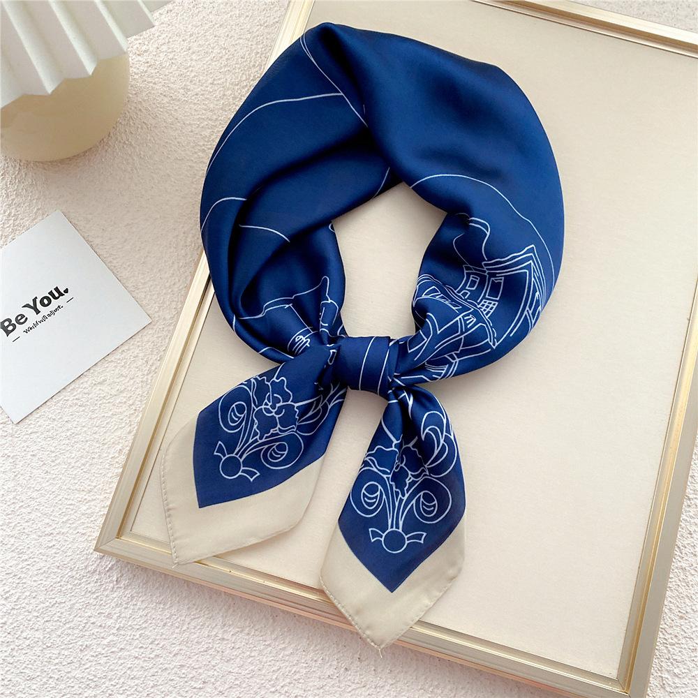 Decorație de modă Esarfă Bentita de păr Cravată Păr 70 Eșarfă pătrată mică Eșarfă de mătase Primăvară și toamnă femei Versatil Eșarfă mică Eșarfă profesională