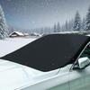 Windshield Snow Cover Magnetic Winter Car Covers Heavy-Duty Foldable Automotive Protector Guard For Outdoor Sun Heat Rain Frost