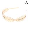 [ZYAS]Gold Leaf Headband Headpiece Crown Tiara Hair Hoop Headdress Goddess Greek Head Jewelry Bride Wedding Hair Accessories