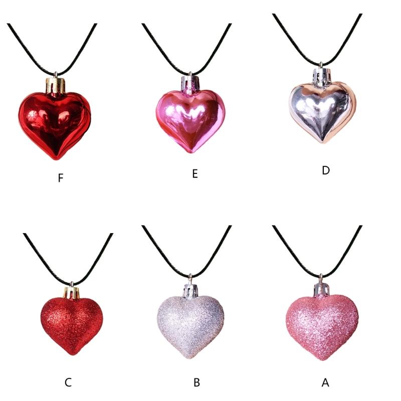 Elegant Long Neck Chain Adjustable Rope Collarbone Chains Electroplate Heart Pendant Neckchain Jewelry for Women Girls
