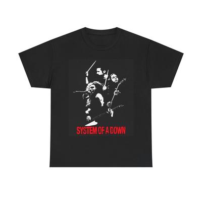 System Of A Down T-shirt Rock Merch Grafisch Unisex Zwaar Katoenen T-shirt