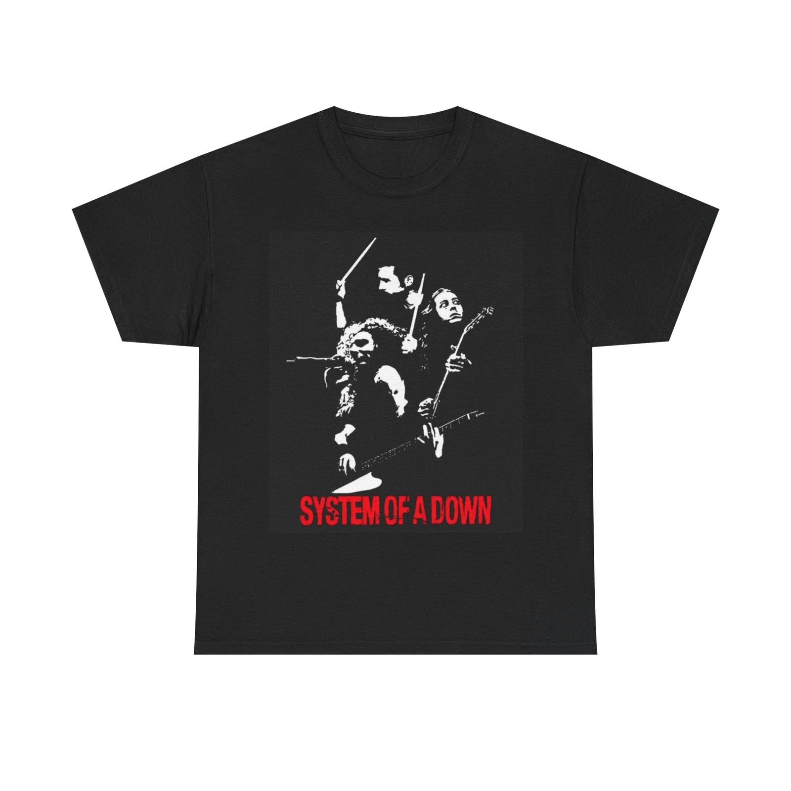 

System Of A Down Tshirt Rock Merch Graphic Unisex Heavy Cotton Tee XL