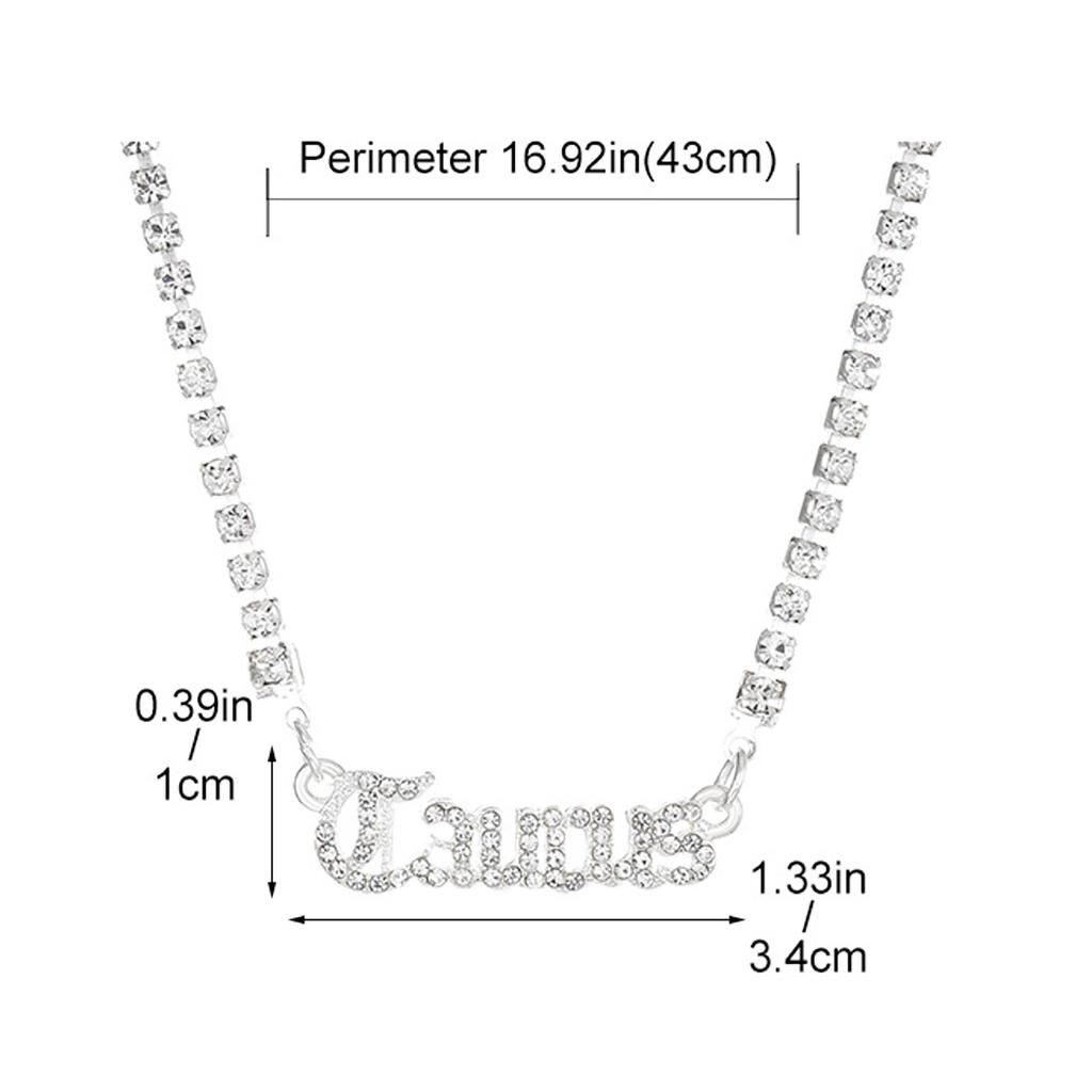 Fashion Twelve Zodiac Super Flash Rhinestone Inlay Necklace Sweater Chain Pendant
