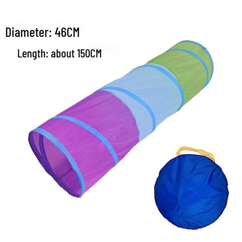 Sunshine Rainbow Children's Crawling Tunnel - Sensory Integration Training Tent for Infants and Toddlers