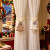 2PCS/SET Exquisite Snowflakes Curtain Rope Plush Curtain Strap Cute Curtain Buckles  Window Curtain