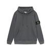 Stone Island Unisex Classic Solid Color Badge Hoodie Sweatshirt