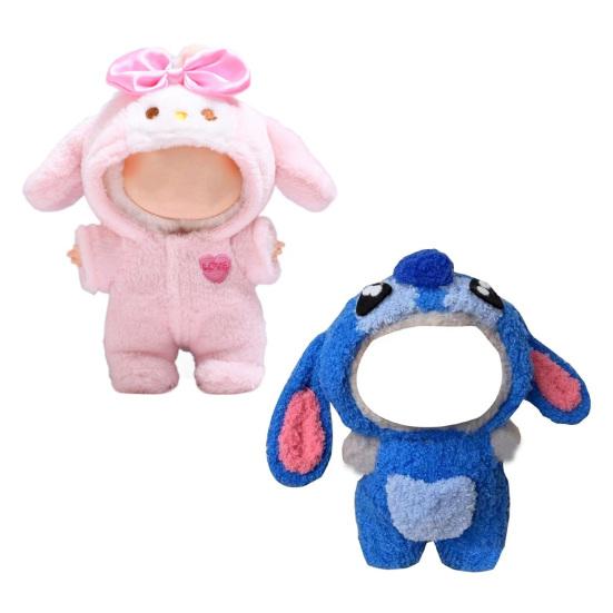 17CM Doll Clothes Set for Figures Mini Costume Easy Wear Onesie Outfit Gift for Vinyl Toy Collectors And Room Decor