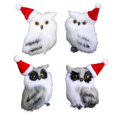 Einzigartige Eulenbaum-Anhänger Weiße Weihnachts-Eulen-Hängedekorationen Schöne Festival-Hänger Heim-Akzent