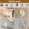 2Pcs Bow Decorative Wall Hooks Bowknot Coat Hook Gold Towel Robe Hanging Brass Hooks for Home Bedroom Bathroom Office Outdoor(L)
