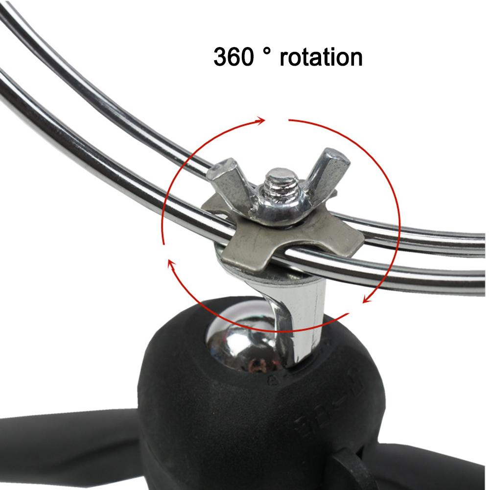 Portable Ice Fishing Rod Holder Easily Installation Double-Head Fish Pole Holder Adjustable Angle Fishing Rod Pole Holder