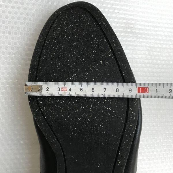 USED/Made in Japan HARE Leather Slip-On Loafers M 25.0-26.0 Men Black Driving Shoes