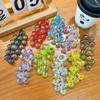 Acrylic Grape Bunch Keychain: Cute Couple Bag Charm & Creative Car Keyring for Women