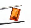 8.65 Carat Exclusive Emerald Shape Orange Sapphire Certified Sri Lanka Gemstone SN605