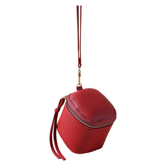 Mini Coin Wallet Small Zippered Faux Leather Pouch Portable Coin Purse Travel Storage Case for Lipstick Cash Coins Cards Jewelry