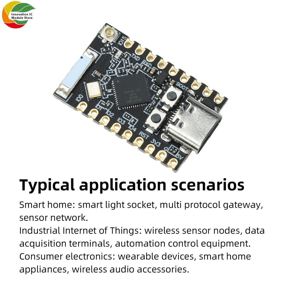 ESP11 WiFi Bluetooth Development Board Dual Band Development Board Module RISC-V Processor External Antenna Type-C Interface