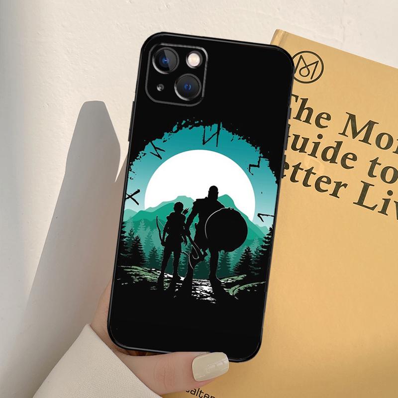 God of War Case For iPhone 16 15 14 Pro Max Plus 13 Pro Max 11 12 Mini Cover Coque