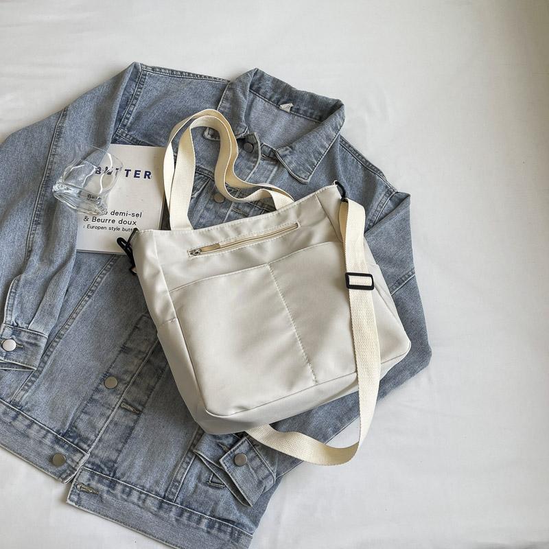 Women s Commuting Solid Color Tote Bag Large Capacity Crossbody Bag Handbag чёрный — фото 17