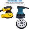 5 Inch 8 Hole Hook and Loop Sander Pad with Metal Backing