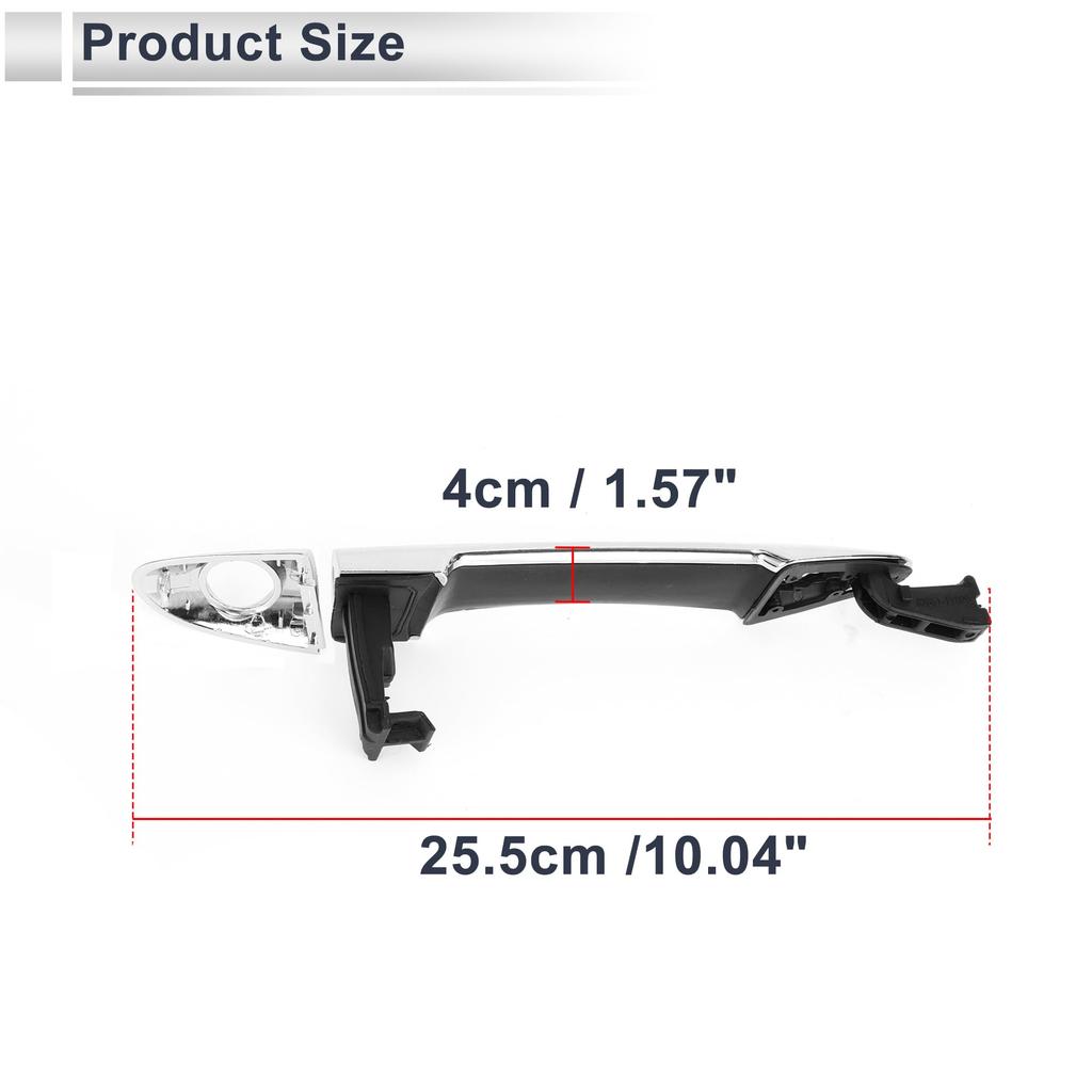 RATCHROLL Front Left Exterior Door Handle for Kia Durable Replacement Door Part Number 1 Piece 2011-2015 Picanto, Handle, 826511Y020, ABS,