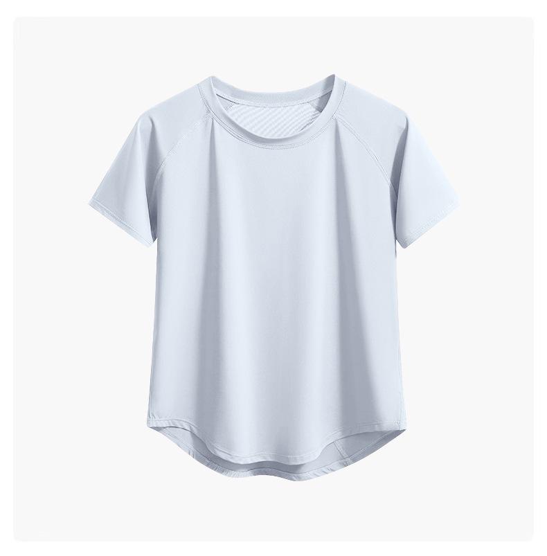 Women's Quick-Dry Mesh Yoga & Running Set: Breathable Short Sleeve Top