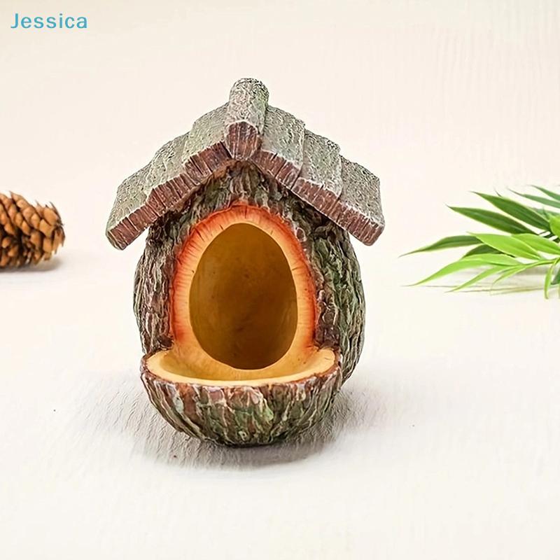Natural Bark Bird House – Weatherproof Hanging Bird Nest Feeder For Wild Birds Garden Decoration