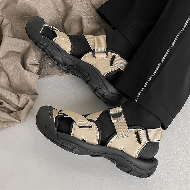 Fashion Men's Adventure Sandals 2025 Summer Hiking Shoes Quick Dry Non-Slip Sole Arch Support Beach Water Shoes for Outdoor Enthusiasts