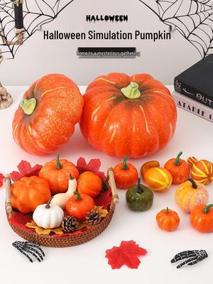 Halloween Foam Pumpkin Ornament for Kids' Activity and Photo Props
