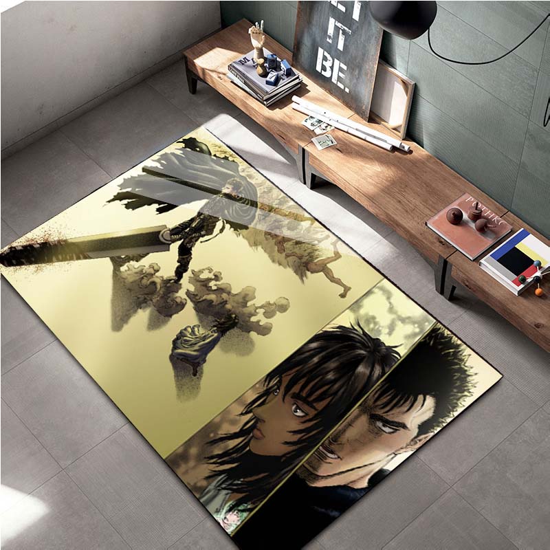 15 Sizes Berserk Anime Carpet Living Room Decor Doormat Bedroom Hallway Entrance Balcony Floor Large Area Rug Comic Pattern Mat