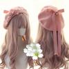 Japanese Style Lolita Beret Warm Beanie Cap Decorate Painter Hat Cosplay