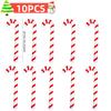1-10PCS 35 Inch Inflatable Christmas Candy Cane for Christmas Decorations, Outdoor Holiday Decorations Christmas New Year Gifts
