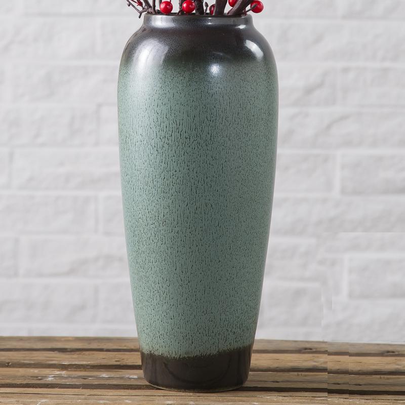 

American Retro Ceramic Vase for Living Room Decoration - Light Luxury Floral Arrangement Ornament
