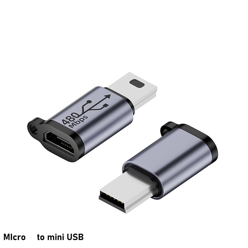 1ks Adaptér USB-C na Micro USB Mini USB Typ-C Samice na Micro USB Samec Konvertor pro Telefon Tablet Fotoaparát Nabíjecí Adaptér
