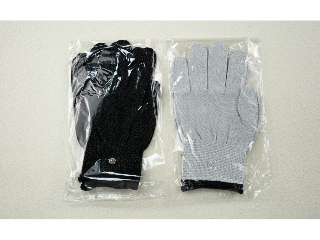Silver Fiber Conductive Massage Gloves for Pain Relief