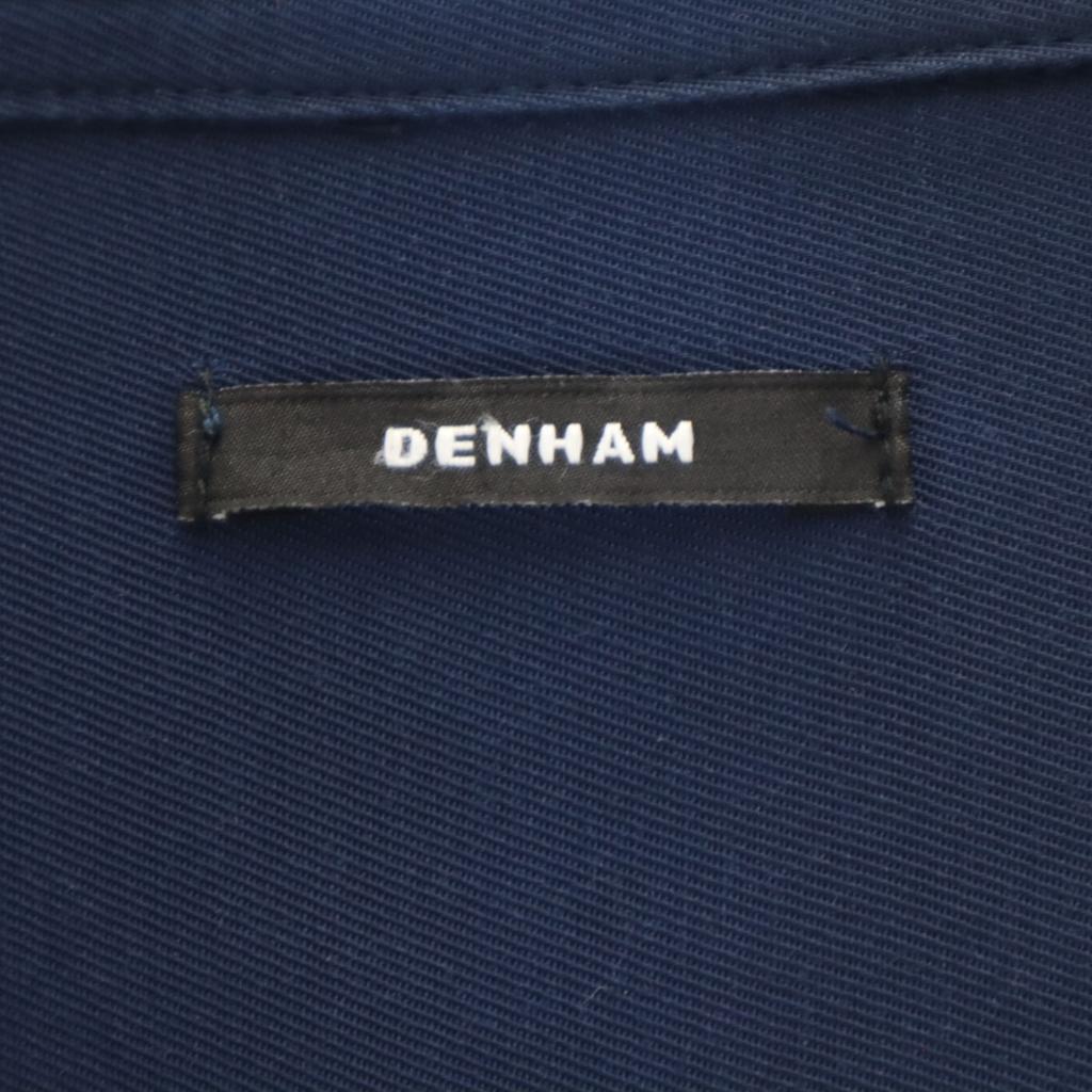 DENHAM Made In Japan Short Sleeve Open Collar Shirt XL Navy Men's Used