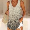 3D Print Retro Pattern Tank Tops for Women Workout Yoga Gym Printed Summer Sport Shirts Plus Size Vests