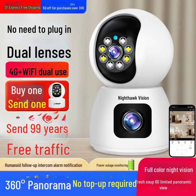 

Wireless 360° HD Indoor Panoramic Camera with Remote Mobile Monitoring