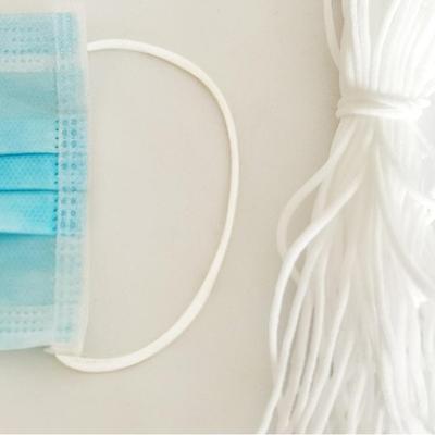 Facemasks Elastic Band Rope Round Lanyard Earloop String Earmuff Cord DIY Sewing Craft Accessories 3mm 20m Nose Clip 40pcs