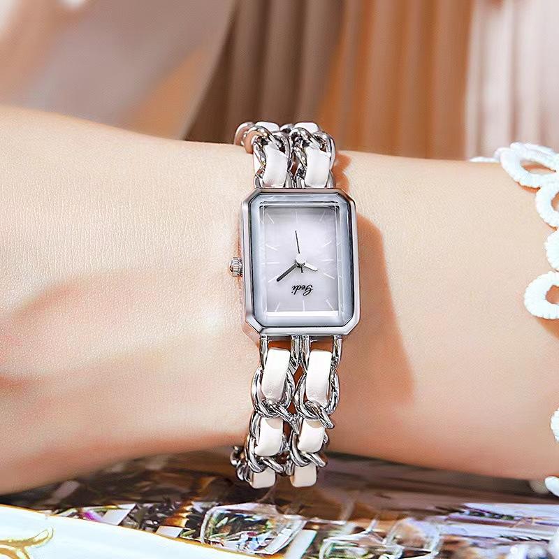 Watch New Style Simple Temperament Watch Women's Ins Niche Light Luxury Design Woven Bracelet Watch