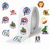 500 Pictures/volume Cartoon Avengers Sticker Hot-selling Tape Handbook Material DIY Decorative Envelope Seal
