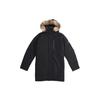 Utility Down PK Outdoor Mid-length Hooded Down Jacket Black Men's EH3975