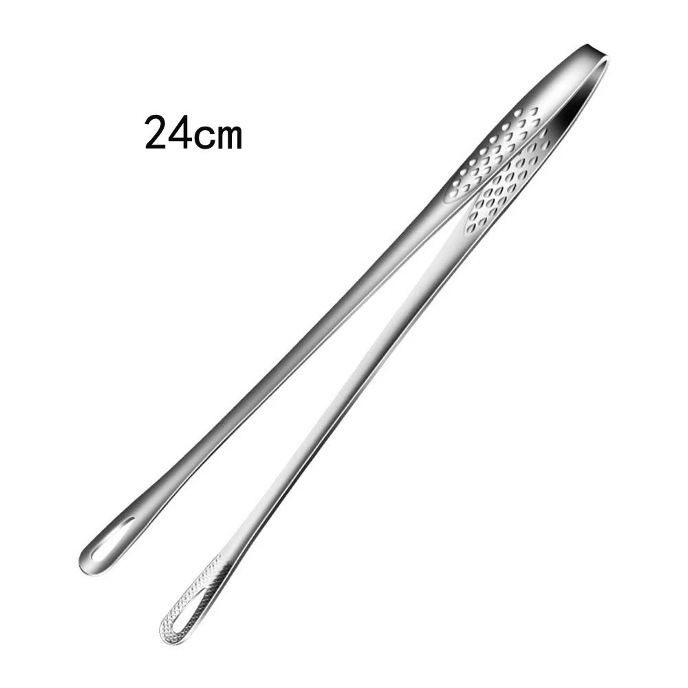 Stainless Steel Barbecue Tongs Serving Presentation Kitchen Tool Multiple Types Silver Plating Chef Food Tweezer BBQ Clip
