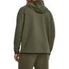 Under Armour Einfarbiger Hoodie mit Markenlogo-Print und halbem Reißverschluss für Herren, Grün 1379811-390