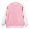 Girls Color Block Baseball Jacket Casual Fashion Outerwear