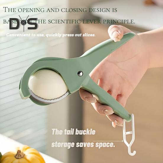 2Pcs Fruit Slicer Ergonomic Handle Multi-Blade Design Kitchen Cutter Fruits Vegetables Slicer Kitchen Utensil